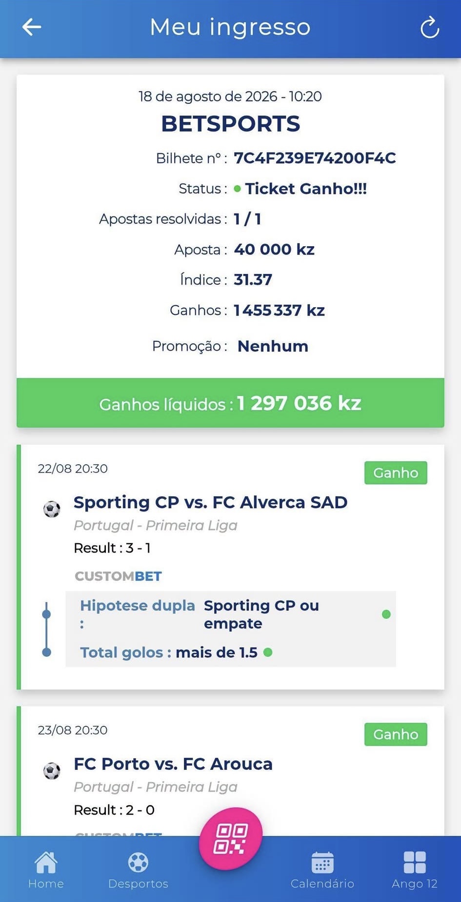 Print de bilhete pago 2
